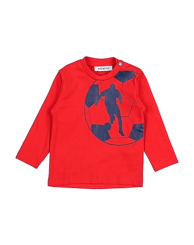 BIKKEMBERGS T-shirt Rosso 100% Cotone