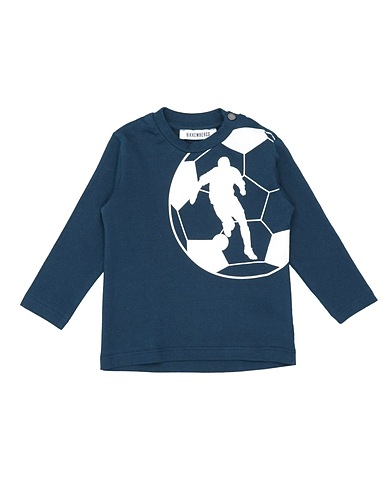 BIKKEMBERGS T-shirt Midnight blue 100% Cotton