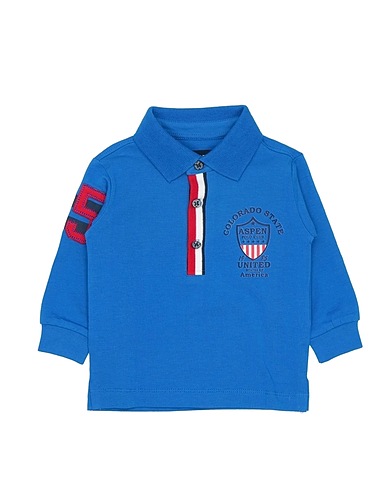 ASPEN POLO CLUB Polo shirt Blue 95% Cotton, 5% Elastane