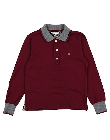 MANUEL RITZ Poloshirt Bordeaux 100% Baumwolle