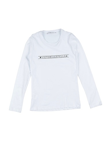 VICTORIA & STELLA T-shirt Bianco 100% Cotone