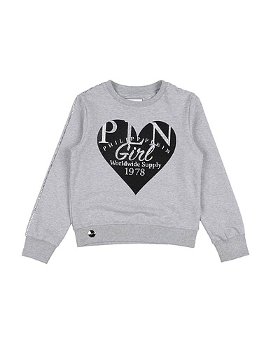 PHILIPP PLEIN Sweatshirt Grey 75% Cotton, 20% Polyester, 5% Elastane
