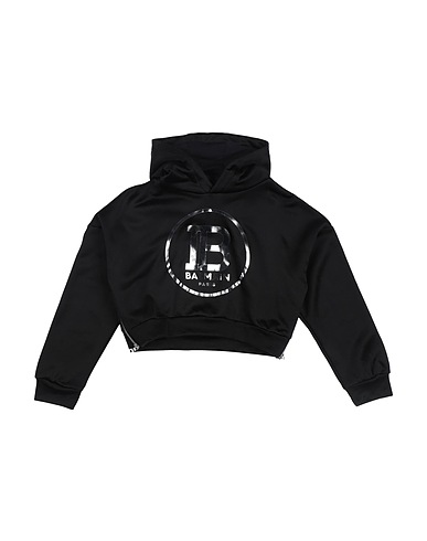 BALMAIN Sweatshirt Black 52% Viscose, 42% Cotton, 6% Polyamide