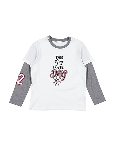 DOLCE&GABBANA T-shirt White 100% Cotton, Polyester, Viscose