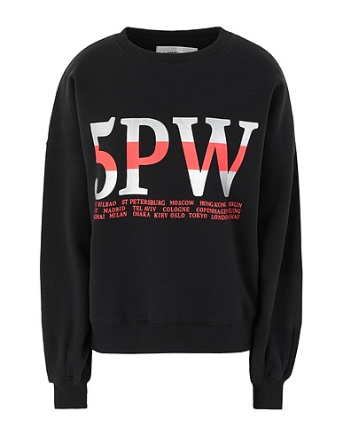 5PREVIEW Sweatshirt Black 80% Cotton, 20% Polyester