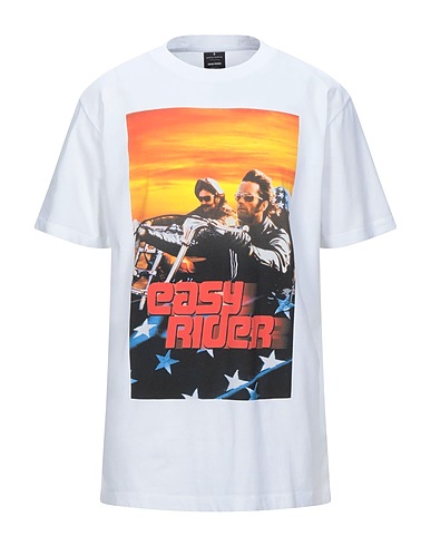 MARCELO BURLON T-shirt White 100% Cotton, Elastane, Polyester