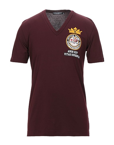 DOLCE&GABBANA T-shirt Chocolate brown 100% Cotton