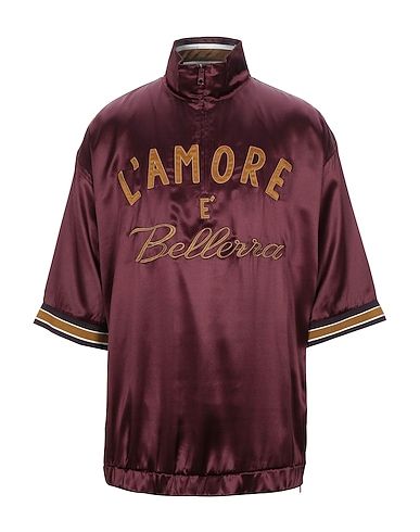DOLCE&GABBANA Sweatshirt Burgundy 93% Silk, 5% Polyester, 2% Cotton, Cashmere, Elastane