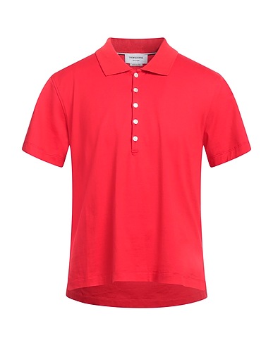 THOM BROWNE Polo shirt Red 100% Cotton