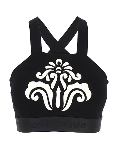 PINKO C-CLIQUE Top Black 75% Polyamide, 25% Elastane
