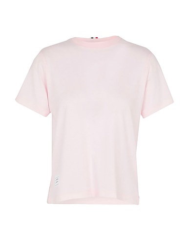 THOM BROWNE Basic t-Shirt Ροζ 100% Βαμβάκι