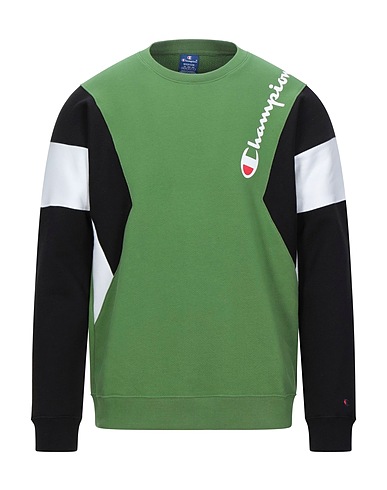 CHAMPION Sweatshirt Green 100% Cotton