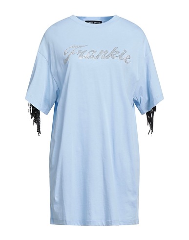 FRANKIE MORELLO 티셔츠 스카이 블루 100% 코튼