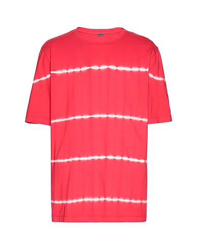 8 by YOOX 티셔츠 ORGANIC COTTON TIE-DYE T-SHIRT 레드 100% 오가닉 코튼
