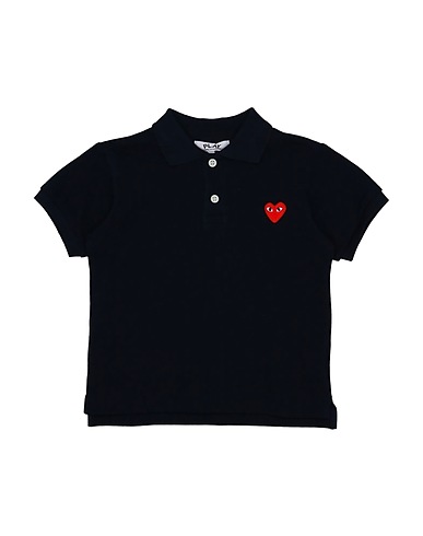 COMME des GARÇONS PLAY Polo shirt Midnight blue 100% Cotton