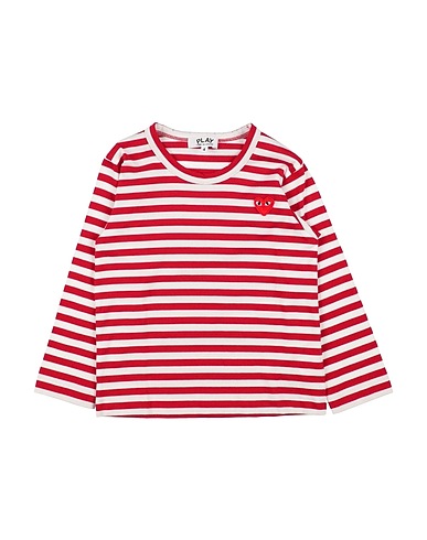 COMME des GARÇONS PLAY T-shirt ROSSO 100% Cotton
