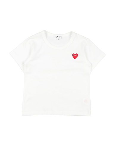 COMME des GARÇONS PLAY Ｔシャツ ホワイト コットン 100%