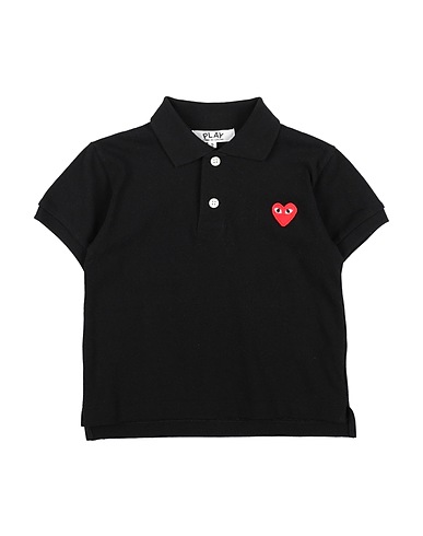 COMME des GARÇONS PLAY Polo shirt Black 100% Cotton