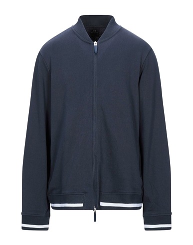 ARMANI EXCHANGE Sweatshirt Midnight blue 100% Cotton, Polyester