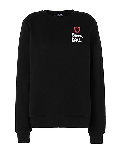 KARL LAGERFELD Sweatshirt FOREVER KARL SWEATSHIRT
 Black 100% Cotton