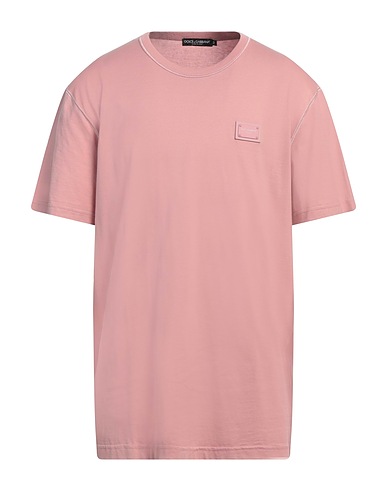 DOLCE&GABBANA Basic T-Shirt Pink 100% Cotton