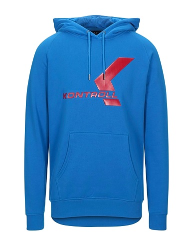KAPPA KONTROLL Hooded track jacket  Bright blue 100% Cotton