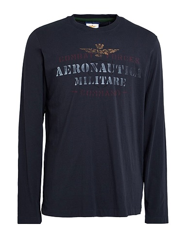 AERONAUTICA MILITARE T-Shirt Nachtblau 100% Baumwolle