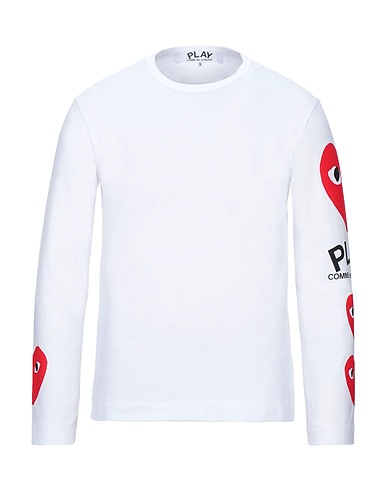 COMME des GARÇONS PLAY T-shirt White 100% Cotton