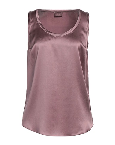 BRUNELLO CUCINELLI Top Mauve 96% Silk, 4% Elastane