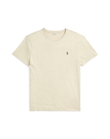 POLO RALPH LAUREN ベーシックTシャツ CUSTOM SLIM CREWNECK T-SHIRT
 ベージュ コットン 100%