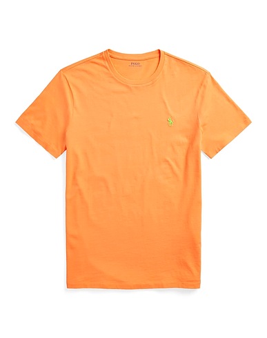 POLO RALPH LAUREN ベーシックTシャツ CUSTOM SLIM CREWNECK T-SHIRT
 あんず色 コットン 100%