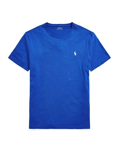 POLO RALPH LAUREN ベーシックTシャツ CUSTOM SLIM CREWNECK T-SHIRT
 ブライトブルー コットン 100%