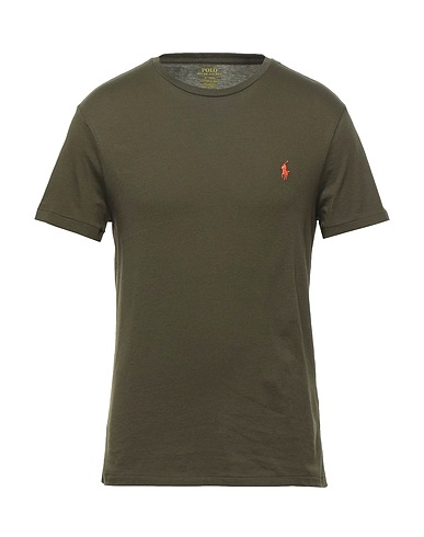 POLO RALPH LAUREN ベーシックTシャツ CUSTOM SLIM CREWNECK T-SHIRT
 ミリタリーグリーン コットン 100%