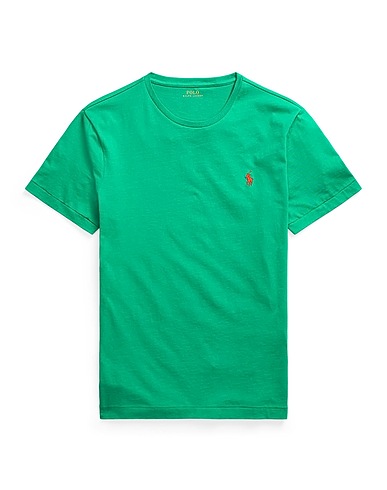 POLO RALPH LAUREN ベーシックTシャツ CUSTOM SLIM CREWNECK T-SHIRT
 エメラルド コットン 100%