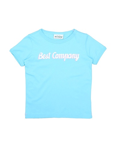 BEST COMPANY T-shirt Bleu ciel 100% Coton