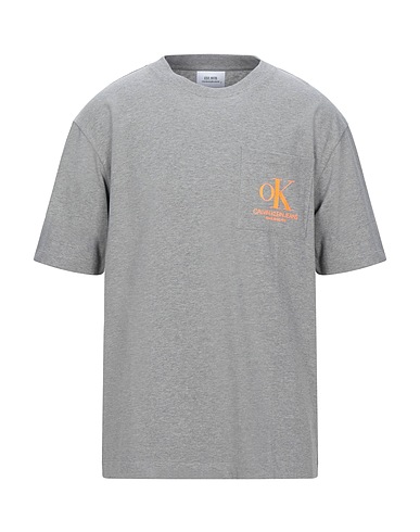 CALVIN KLEIN JEANS Футболка Серый 100% Хлопок