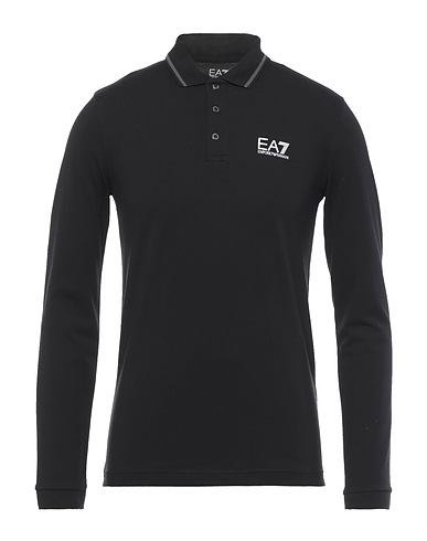 EA7 Polo Nero 97% Cotone, 3% Elastan