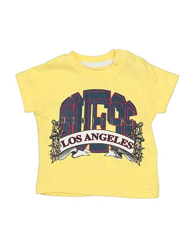 GUESS T-shirt Yellow 100% Cotton