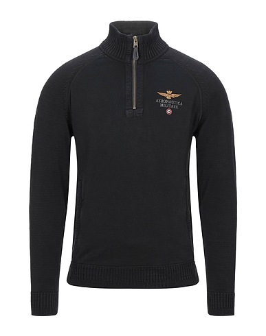 AERONAUTICA MILITARE Φούτερ Μαύρο 100% Βαμβάκι