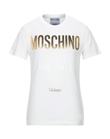 MOSCHINO T-shirt COUTURE Ivory 100% Cotton