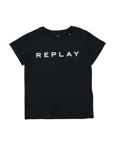REPLAY & SONS T-Shirt Schwarz 95% Baumwolle, 5% Elastan