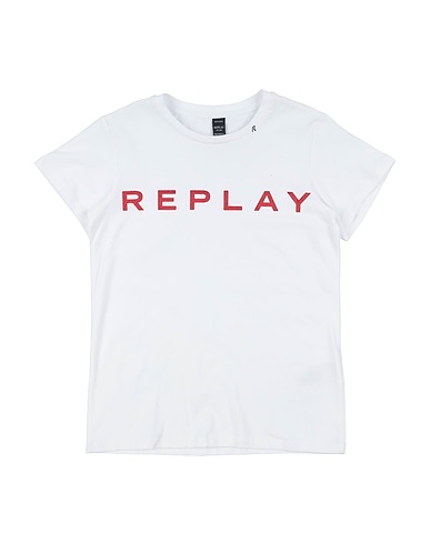 REPLAY & SONS T-shirt White 95% Cotton, 5% Elastane