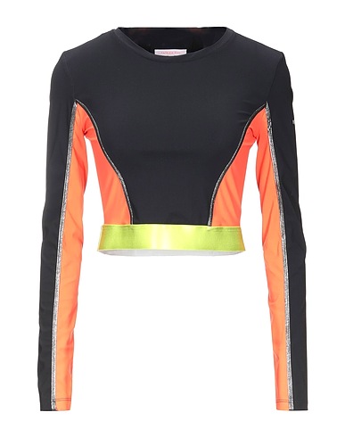 PATRIZIA PEPE Crop top Black 72% Polyamide, 28% Elastane