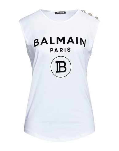 BALMAIN Top White 100% Cotton
