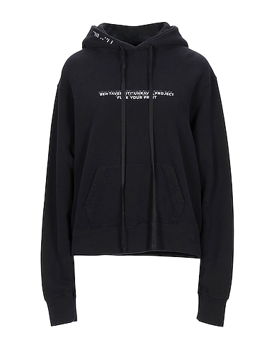 BEN TAVERNITI™ UNRAVEL PROJECT Felpa Nero 100% Cotone, Elastan