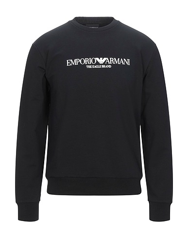 EMPORIO ARMANI Sweatshirt Black 97% Cotton, 3% Elastane