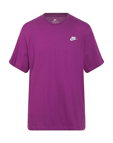 NIKE Basic T-Shirt Purple 100% Cotton