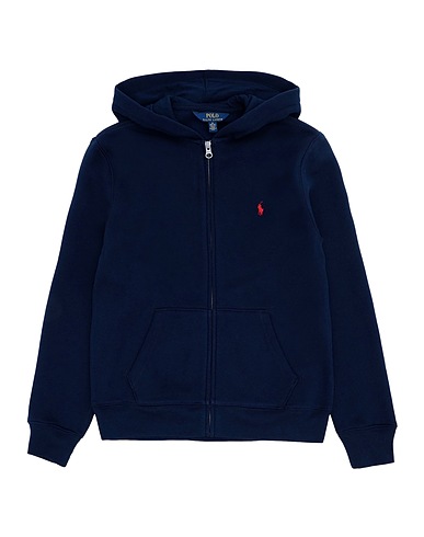 POLO RALPH LAUREN Sweatshirt Cotton-Blend-Fleece Hoodie
 Midnight blue 84% Cotton, 16% Polyester