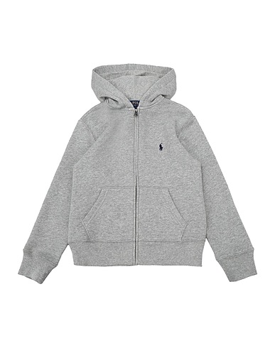 POLO RALPH LAUREN Felpa Cotton-Blend-Fleece Hoodie
 Grigio chiaro 84% Cotone, 16% Poliestere