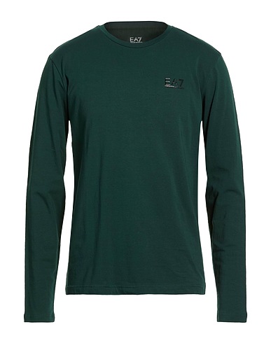 EA7 Camiseta básica Verde agua profundo 95% Algodón, 5% Elastán